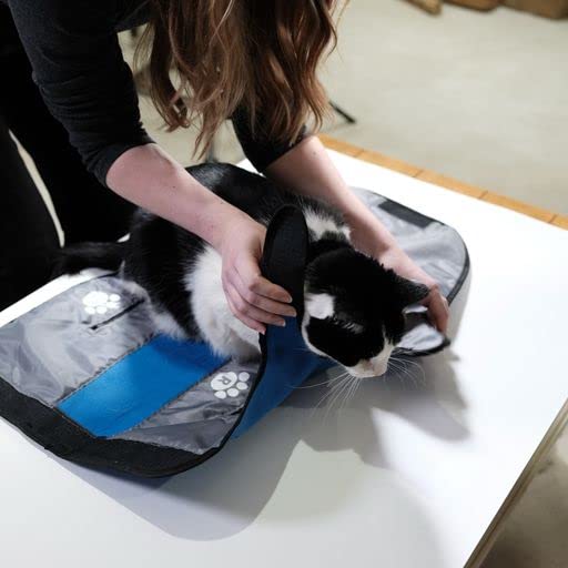 Jokari Animal Hugger Wrap Bag Carrier to Groom Cats, Pets, and Small Dogs or Kittens. Clip Nails, Brush Fur or Hair, Hold Furry Friends Snug and Safe. Great Grooming Restraint Kit for Pets or Groomers - Image 3