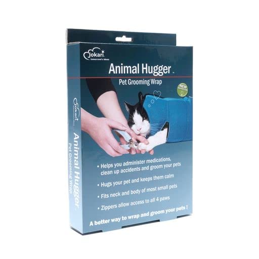 Jokari Animal Hugger Wrap Bag Carrier to Groom Cats, Pets, and Small Dogs or Kittens. Clip Nails, Brush Fur or Hair, Hold Furry Friends Snug and Safe. Great Grooming Restraint Kit for Pets or Groomers - Image 6