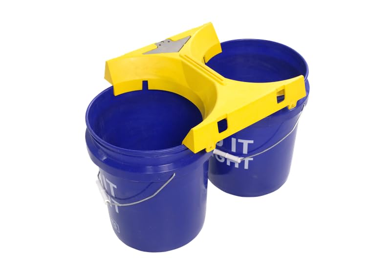 Jokari Automatic Concrete Bag Opener and Funnel Frame for two 5-Gallon Buckets or Wheelbarrows. Hands-Free Cutting and Pouring to Eliminate Waste. Built-In Serrated Blade for Quick, Mess-Free Mixing - Image 6