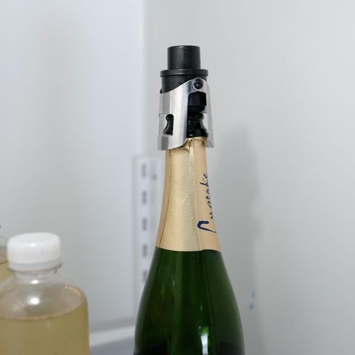 Jokari Champagne Saver Wine Bottle Pump Topper Stops Carbonation Loss After the Cork Top Pops. This Stopper Creates a Near Vacuum Seal to Save Your Sparkling Beverage Bubbles and Fizz for Longer (1) - Image 4