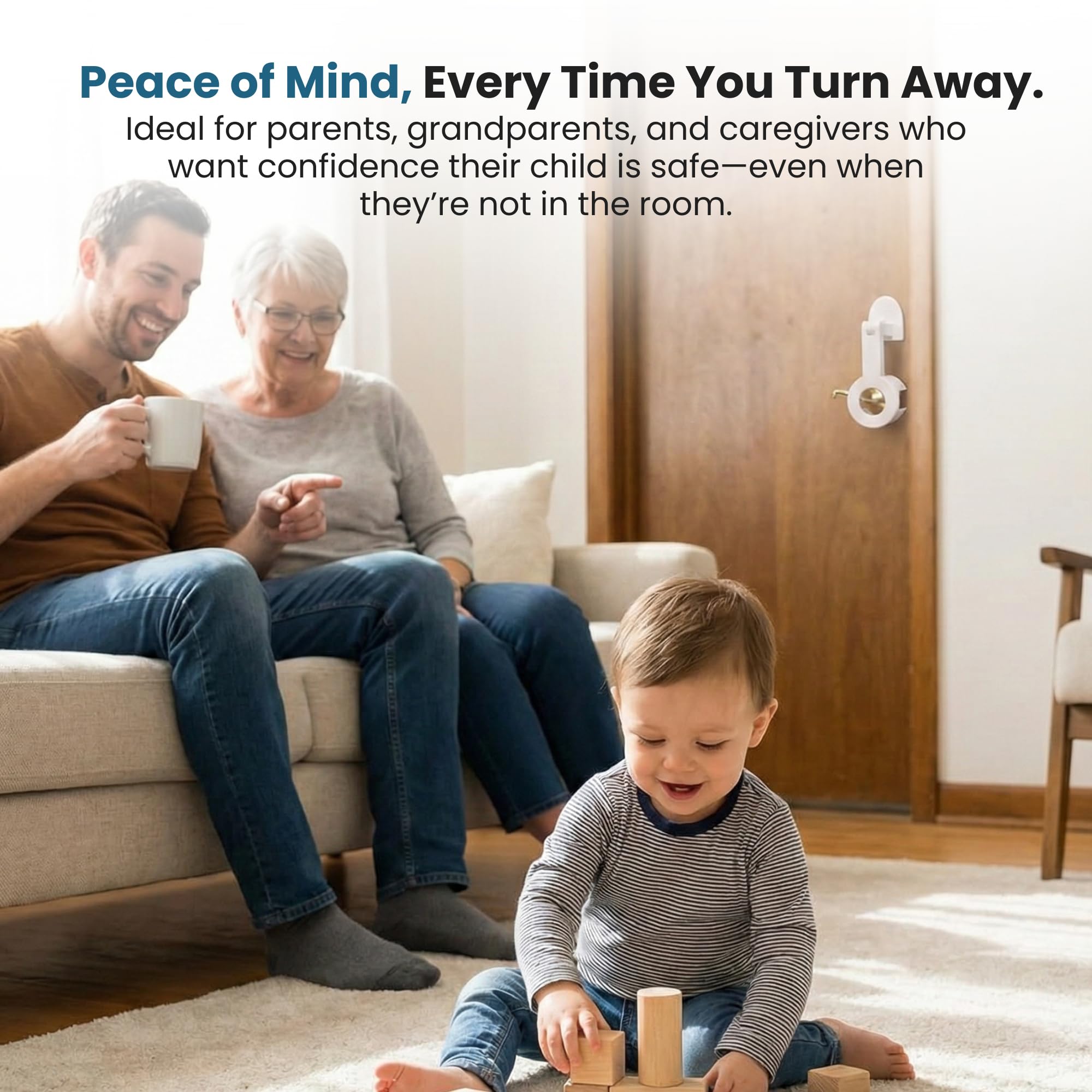 Jokari Child Safety Guard Multi-Use Lock for Sink, Shower, and Door Knobs Prevents Hot Water Burns and Unsupervised Access Easy Install Childproof Protection for Home Safety - Image 6