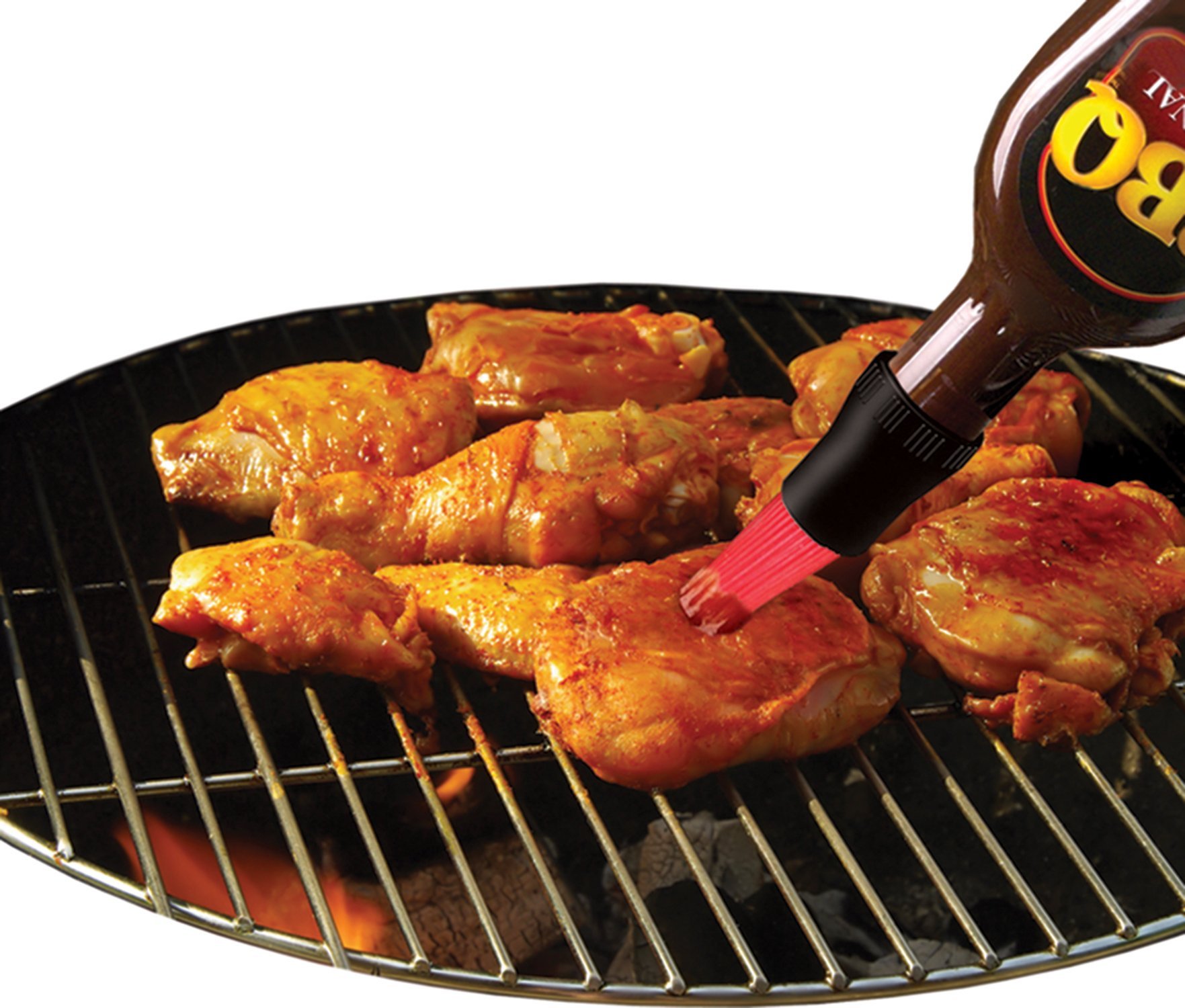 Jokari Crazy But It Works Silicone Bottletop BBQ Baster, Black, 2-Pack - Image 3