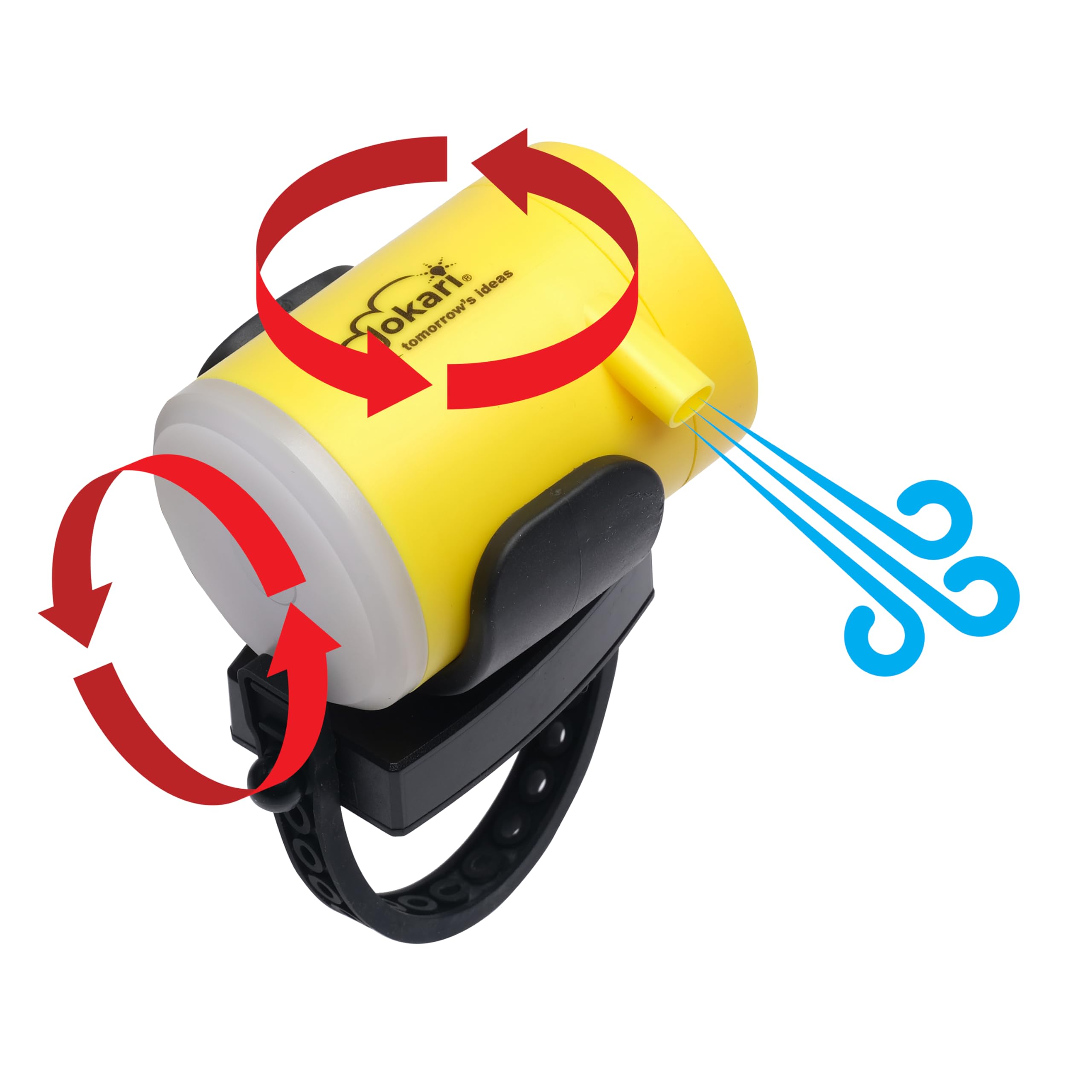 Jokari Dust Blaster™ 360° Dust Blower Attachment for Power Tools - Rechargeable USB-C, LED Work Light, Emergency Light, Cordless Dust Control for Workshop - Image 4