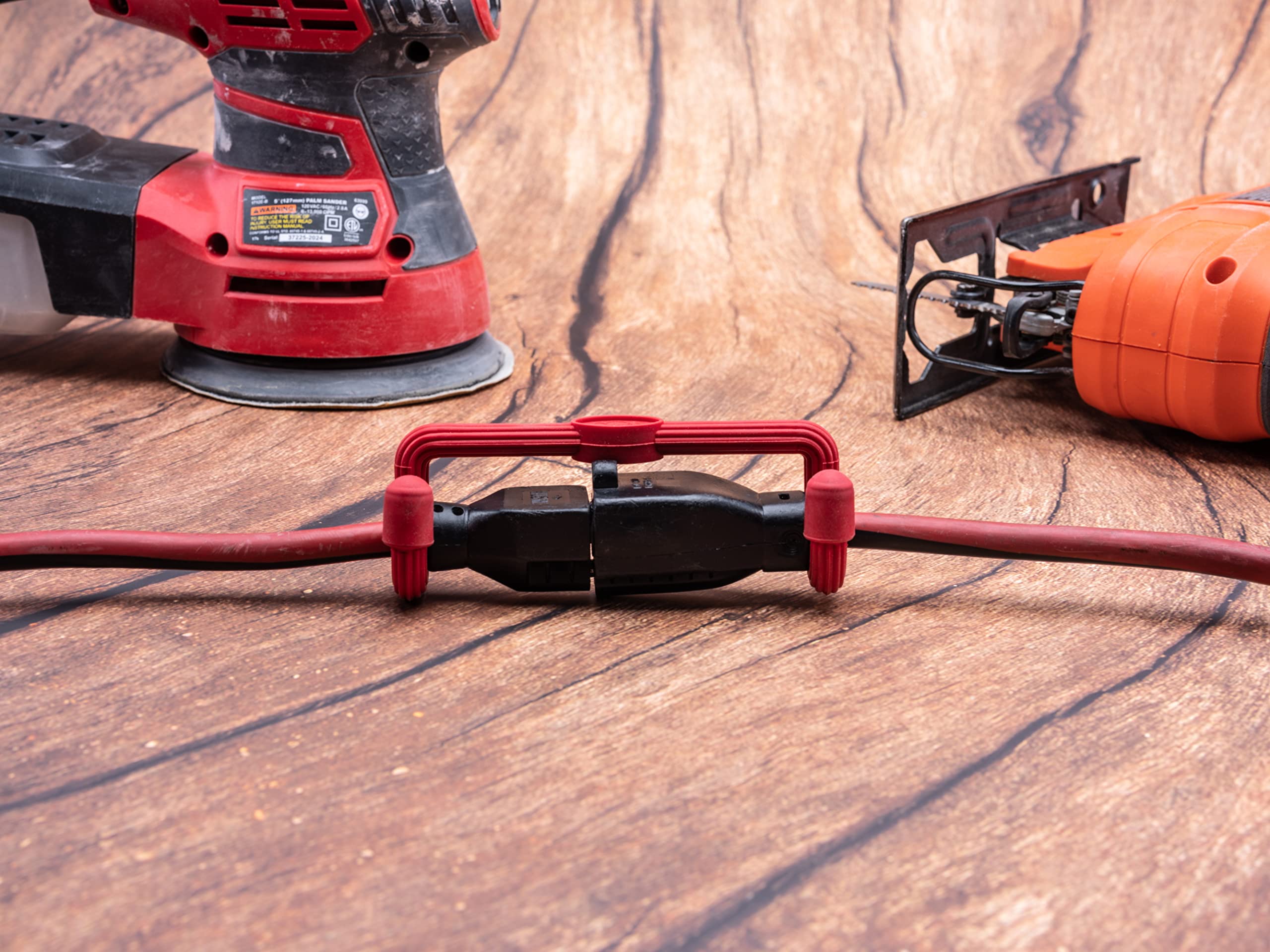 Jokari Extension Cord Connector to Join 2 Electric Cords and Keep them Connected Preventing Unintentional Disconnections and Protect Against the Loss of Power When Using Power Tools Indoors or Out (4) - Image 4