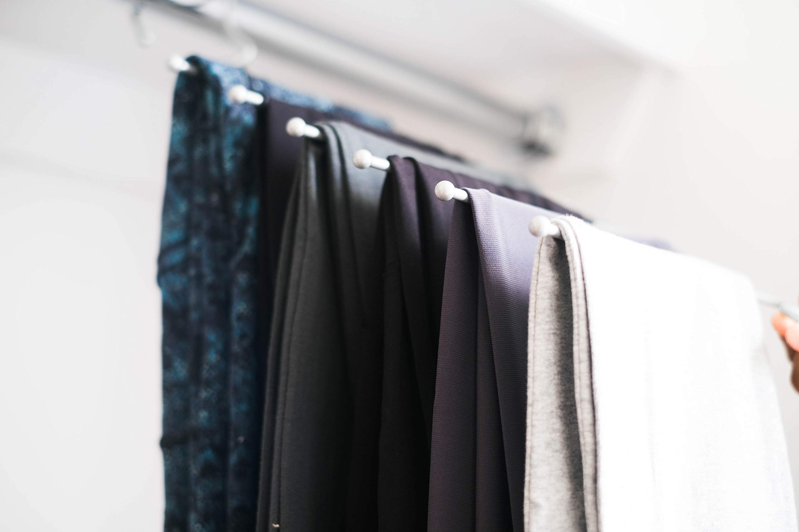 Jokari Set of 2 Non Slip 6 in 1 Space Saving Hangers for Leggings, Pants, Scarves and More. Maximize Storage, Hang Six Pairs Of Slacks, Jeans and Any Material Workout or Yoga Pants, and Won't Slip Off - Image 6
