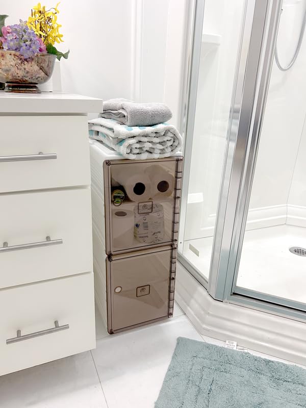 Jokari Set of 4 Collapsible, Stackable Shoe Storage Shelves, See-Through Doors. Holds 4 Pairs of Adult Shoes. Keep Closets and Entryways Tidy. Multi-Use Home Storage for Bedroom, Kitchen and More (4) - Image 7