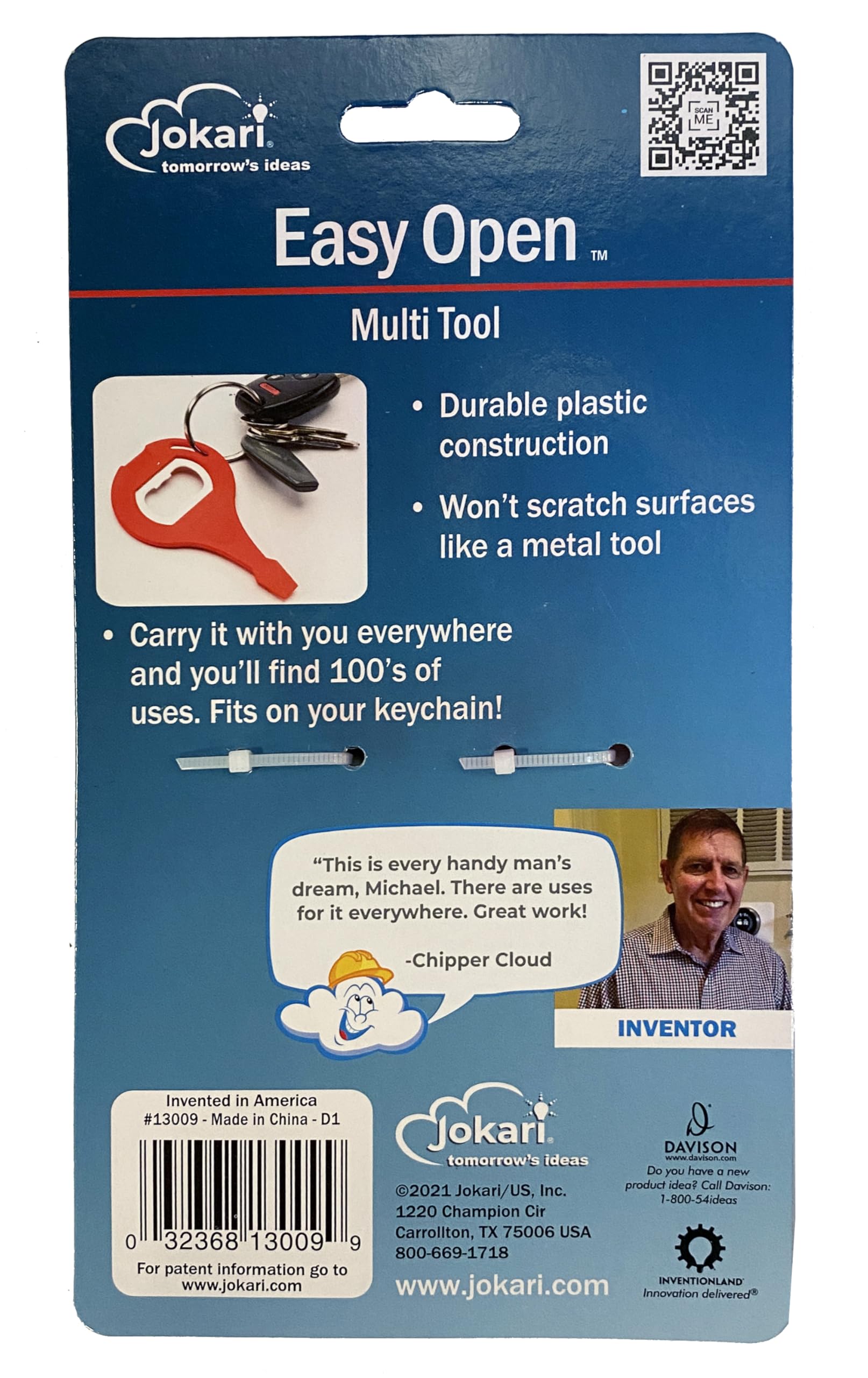 Jokari Universal Easy Open Multi Tool Pry Accessory for Drinks, Paint Cans, Household Fixtures and More. Durable Plastic Gadget Wedges, Pries and Opens Stuck Home Air Filter Covers, Lids or Latches - Image 3